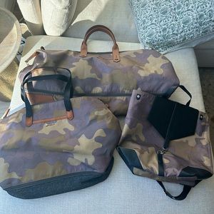 Stella & Dot Camo Travel Bag Set (Bundle Price)